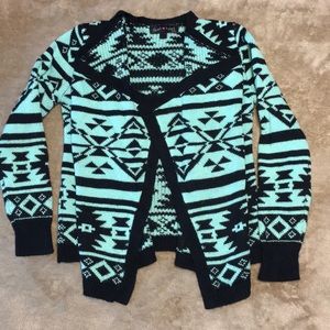 Derek Heart Girls Sz 10-12 Shawl Sweater